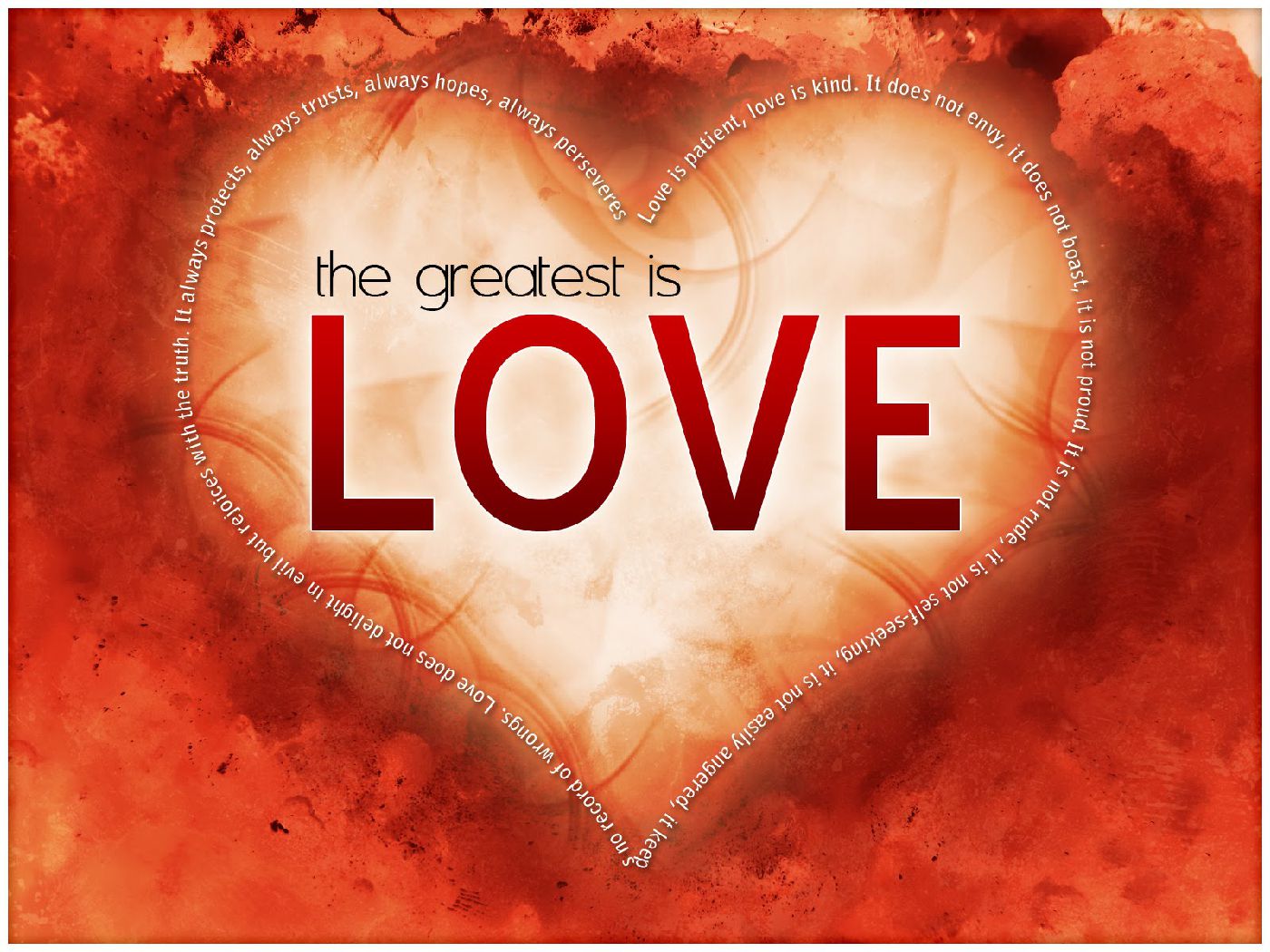 The greatest is Love